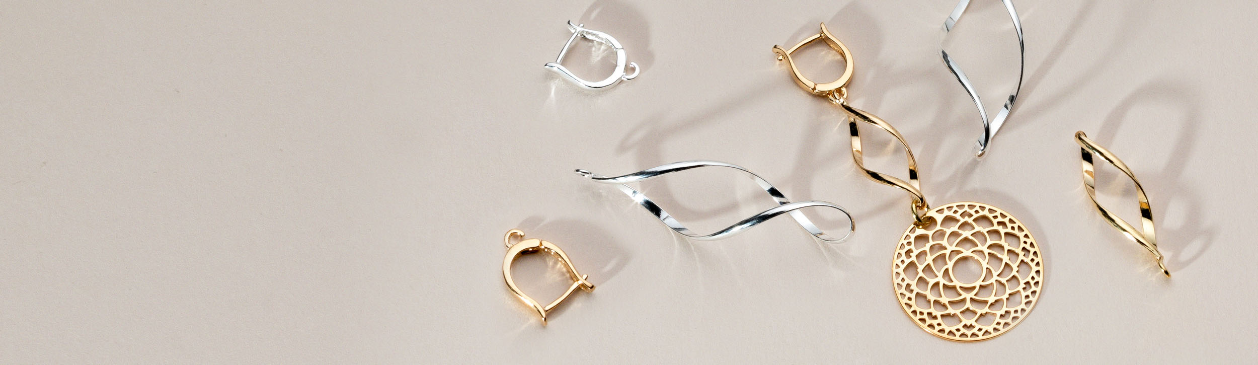 Composants de bijoux en argent et en or 925CRAFT