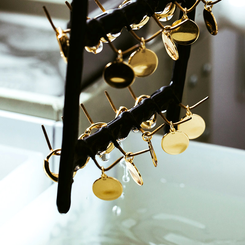 placage à l'or des composants de bijoux en argent